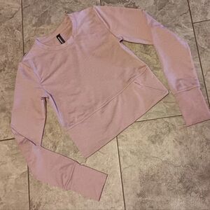 Women's Mondetta Long Sleeve Cropped Activewear Training Top  XS